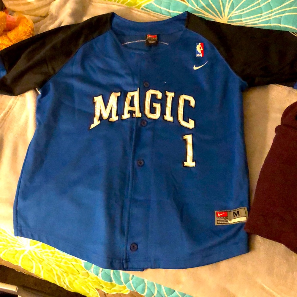 Nike- Men’s Orlando Magic #1 (McGrady) Vintage Jersey-Size M